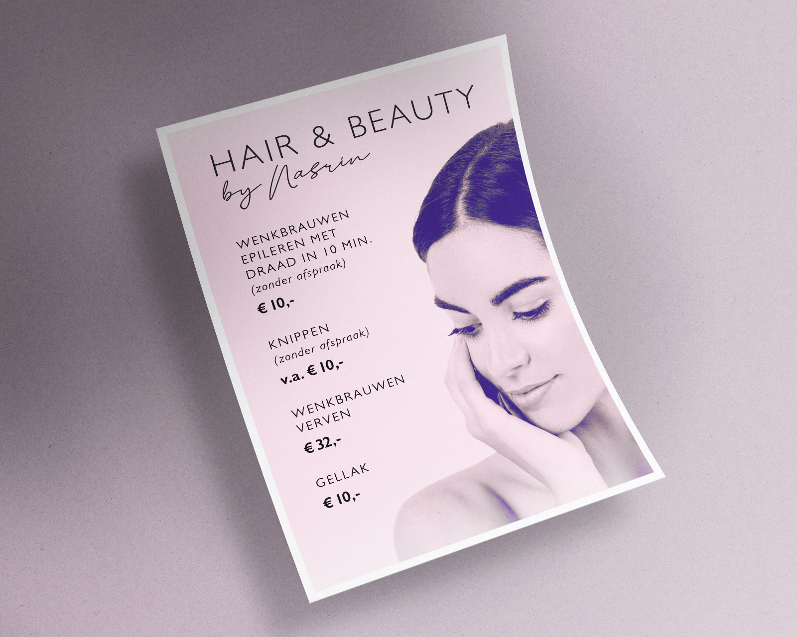 Poster Hair & Beauty by Nasrin